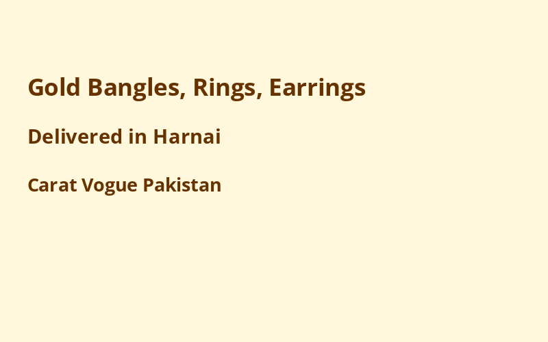 Gold Jewelry in Harnai