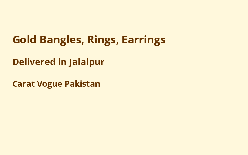 Gold Jewelry in Jalalpur