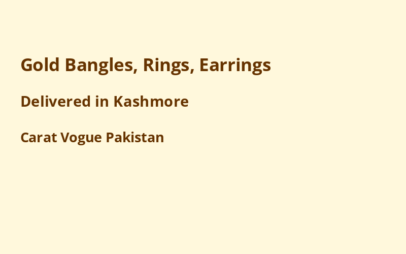 Gold Jewelry in Kashmore
